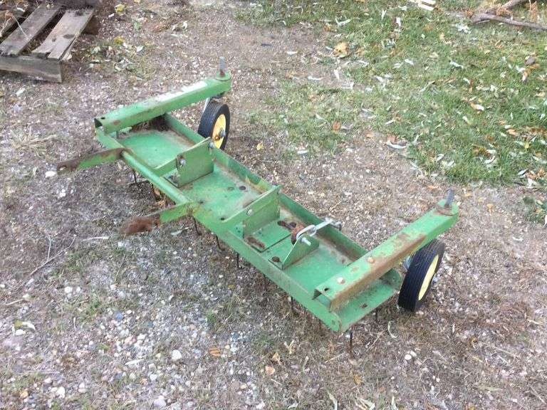 John Deere front mount dethatcher Peterson Land & Auction LLC