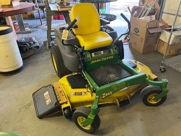 John Deere Z465 Zero Turn Mower Peterson Land & Auction LLC