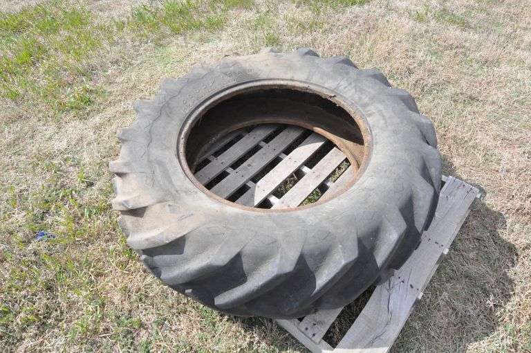 GoodYear 14.928 tractor tire Peterson Land & Auction LLC