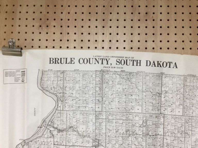Brule County, SD 1930 plat map Peterson Land & Auction LLC