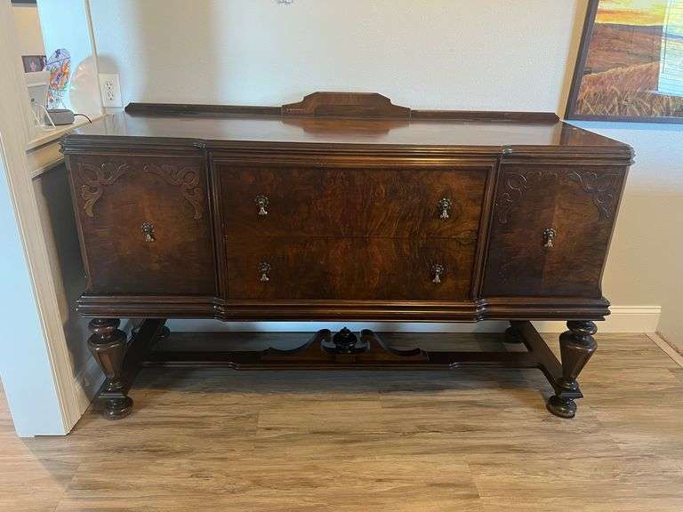 Early 1900s Antique Dining Hutch Peterson Land & Auction LLC
