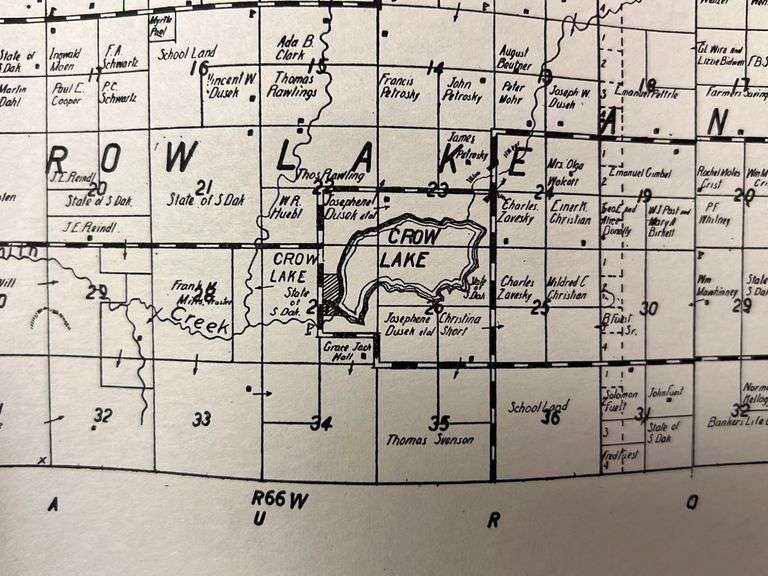 17” x 27” Jerauld County, SD Plat Map Peterson Land & Auction LLC
