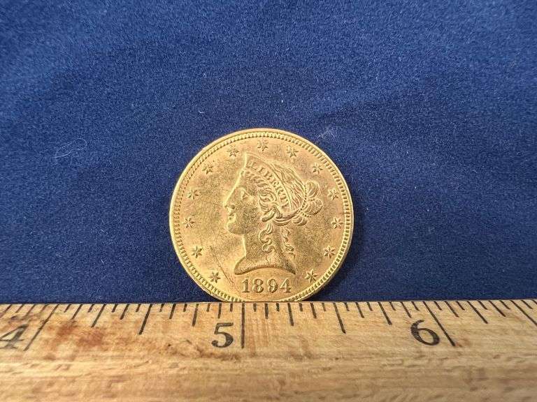 1894 10 GOLD COIN Peterson Land & Auction LLC