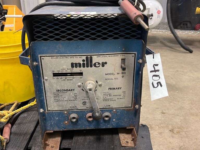 Miller M180 Welder Peterson Land & Auction LLC