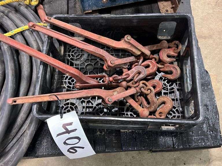(4) 1/4” Chain Binders Peterson Land & Auction LLC