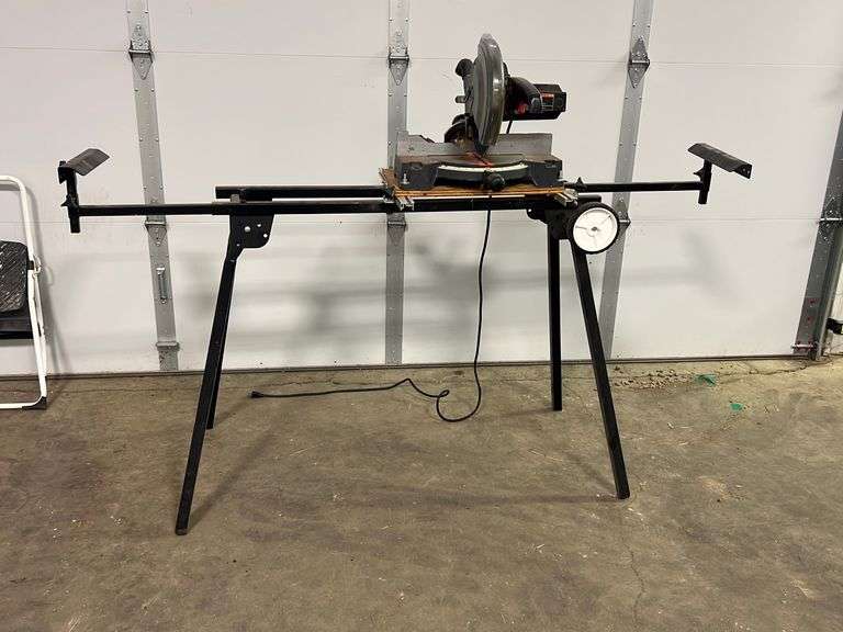 Craftsman 10” Miter Saw on Folding, Wheeled Stand Peterson Land