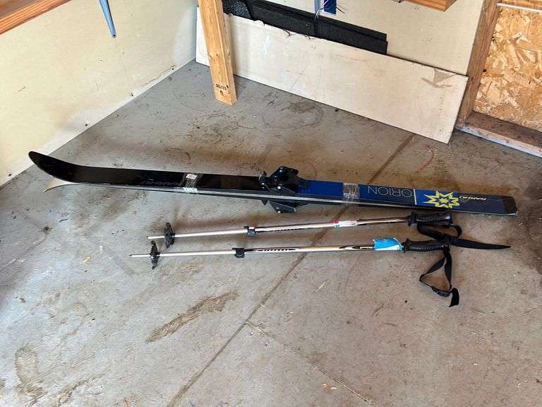 Karhu Orion 160 cm Cross Country Skis & Poles Peterson Land & Auction LLC