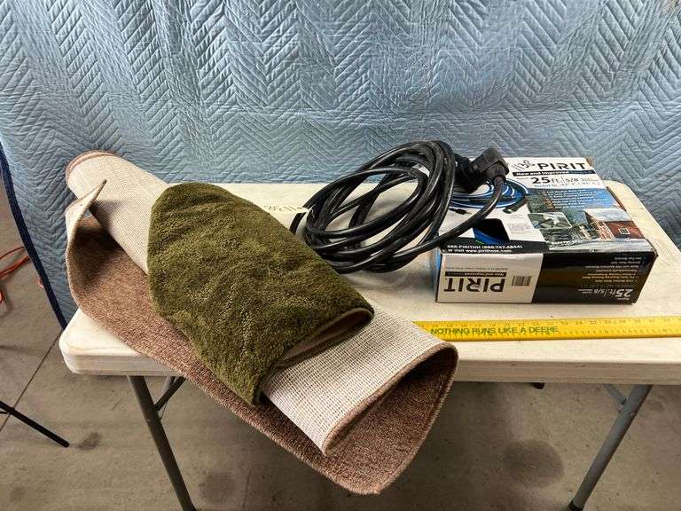 Camper 30a Cord, 25' Heated hose, Rugs Peterson Land & Auction LLC