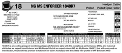 OPEN HEIFER: NG MS ENFORCER 1840K7