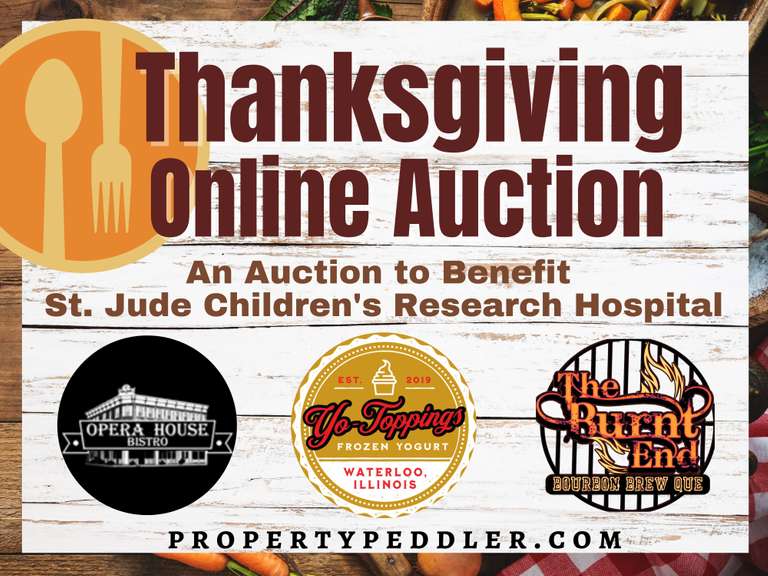 Thanksgiving Online Auction for St. Jude Children's Research Hospital