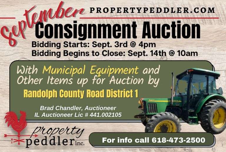 September Consignment Auction & Public Municipal Auction