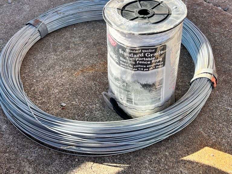 Roll of Electric Fence Wire & Rope Property Peddler