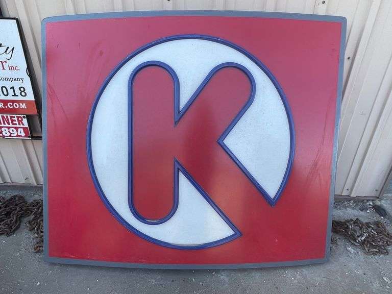 Large Circle K Sign Property Peddler