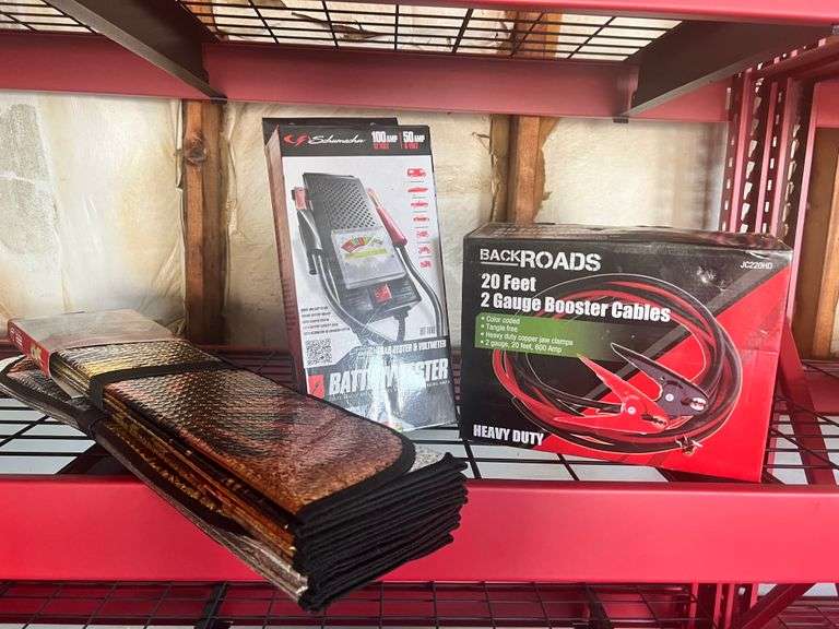 Auto Booster Cables, Battery Tester & Sunshades Property Peddler