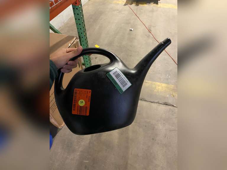 Black. 1.6 Gallon Bloem Easy Pour Watering Can