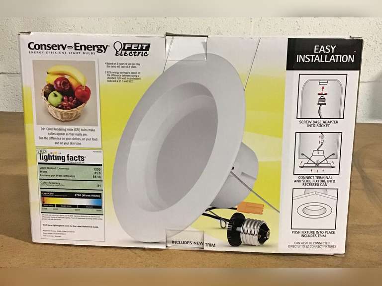 Feit LEDR56/827 1250 Lumen 2700K 5 & 6 Inch Dimmable Retrofit Kit