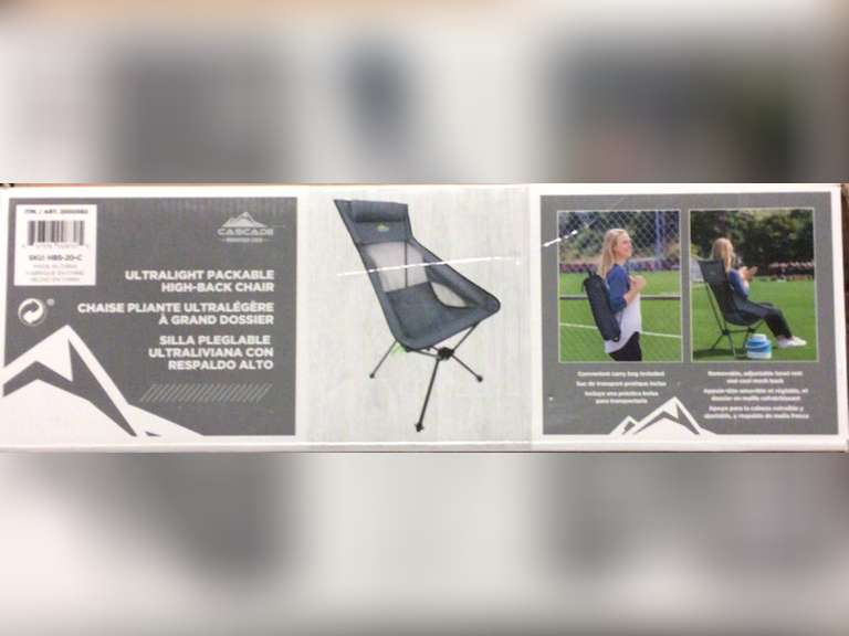 cascade mountain tech ultralight packable chair
