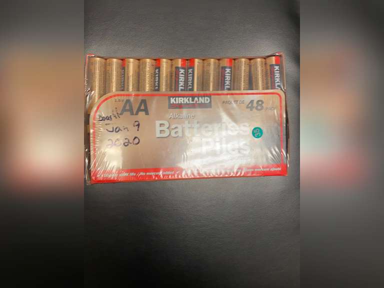 Kirkland Signature AA Alkaline Batteries 48 Pack 23.99 Quarter Price