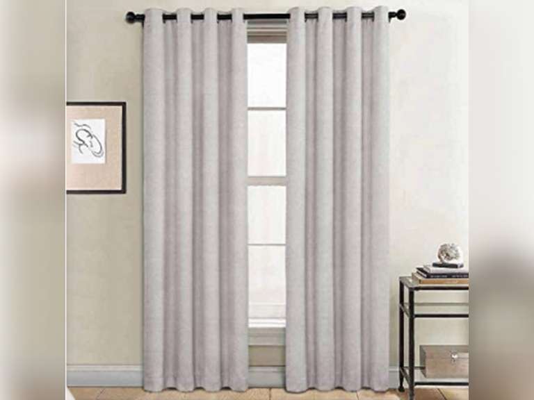 Oeko-Tex SunBlk Everly Total Blackout Window Curtain Panel, 2-Pack