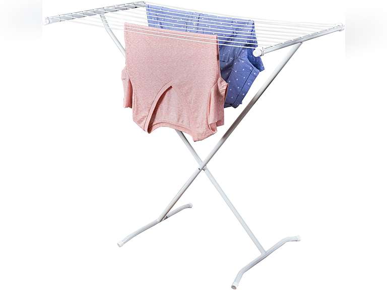 HoneyCanDo Metal Folding Drying Rack, XFrame Design 20.25 Quarter