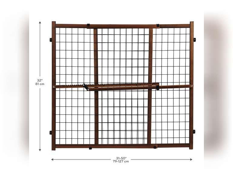 Evenflo Position & Lock Tall & Wide Baby Gate, PressureMounted