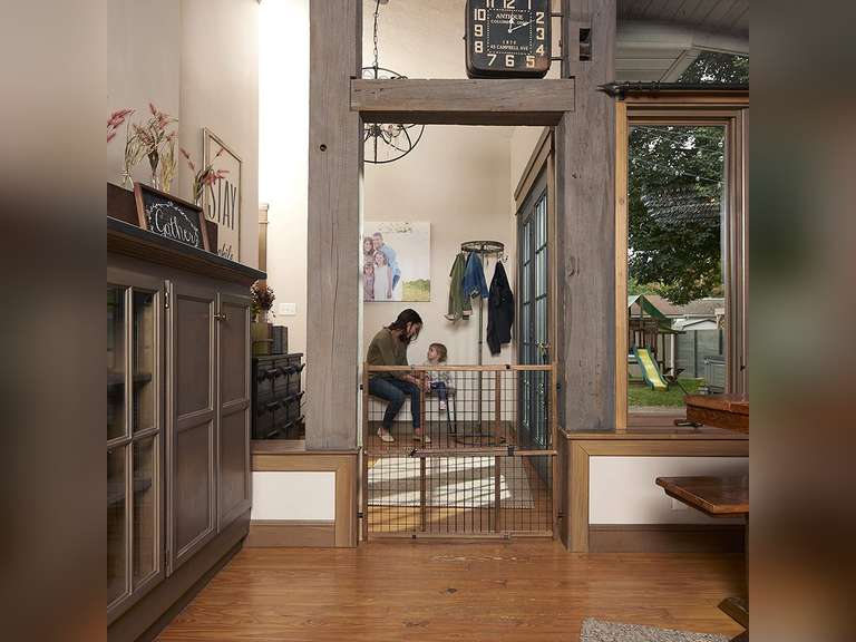 Evenflo Position & Lock Tall & Wide Baby Gate, PressureMounted