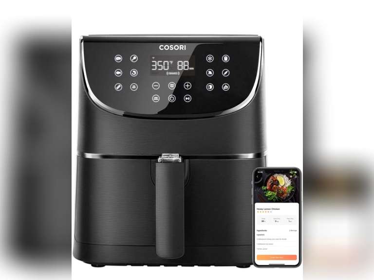 COSORI Smart WiFi Air Fryer(100 Recipes), 13 Cooking Functions, Keep Warm & Preheat & Shake