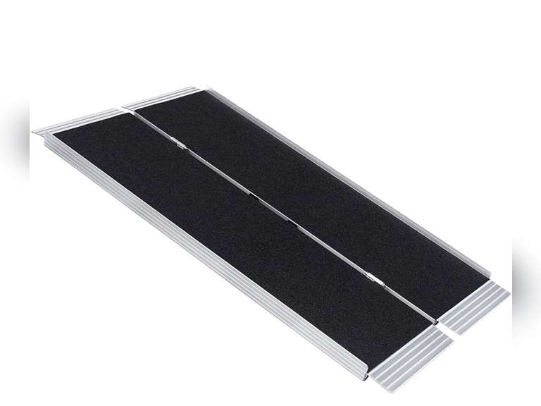5FT NonSkid Traction Folding Aluminum Wheelchair Ramp Scooter Mobility