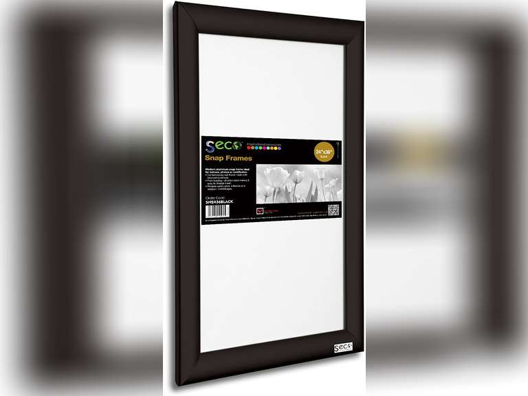SECO Front Load Easy Open Snap Frame Poster/Picture Frame 24 x 36