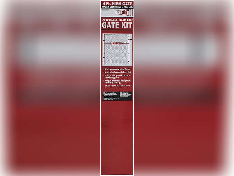 FitRight Adjustable Chain Link Gate Kit Square Corner Frame 4