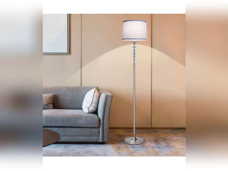 Modern Floor Lamp with Dimmer, Boncoo LED Floor Lamp Fully Dimmable