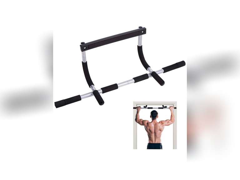 TimeSport Pull Up Bar Doorway Multi Grip Chin Up PullUp Bar with Foam