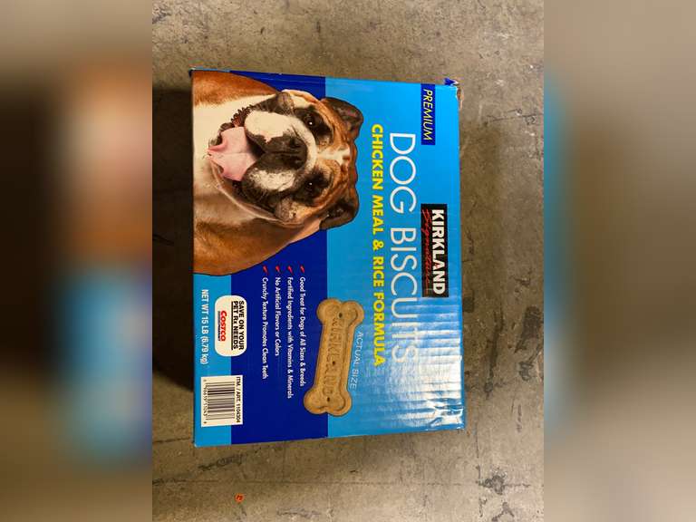 Kirkland Signature Chicken Meal & Rice Formula Dog Biscuits, 15 lbs 23.
