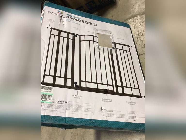 Summer MultiUse Decorative Extra Tall WalkThru Baby Gate, Metal