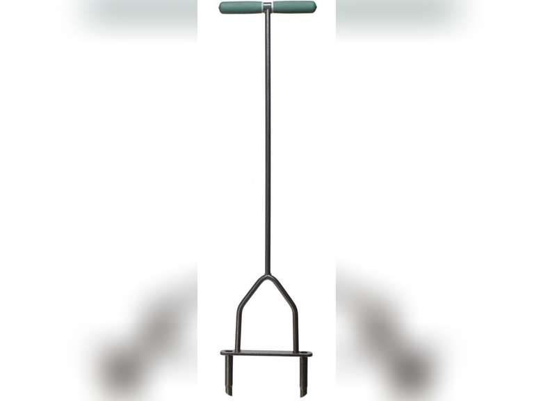 Used Yard Butler Lawn Coring Aerator Manual Grass Dethatching Turf Plug