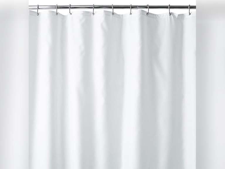 Wamsutta® 70Inch x 72Inch Fabric Shower Curtain Liner in White 12.99