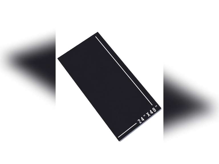 Expanded PVC Sheet Lightweight Rigid Foam 6mm (1/4 Inch) 24 x 48 Inches Black Ideal