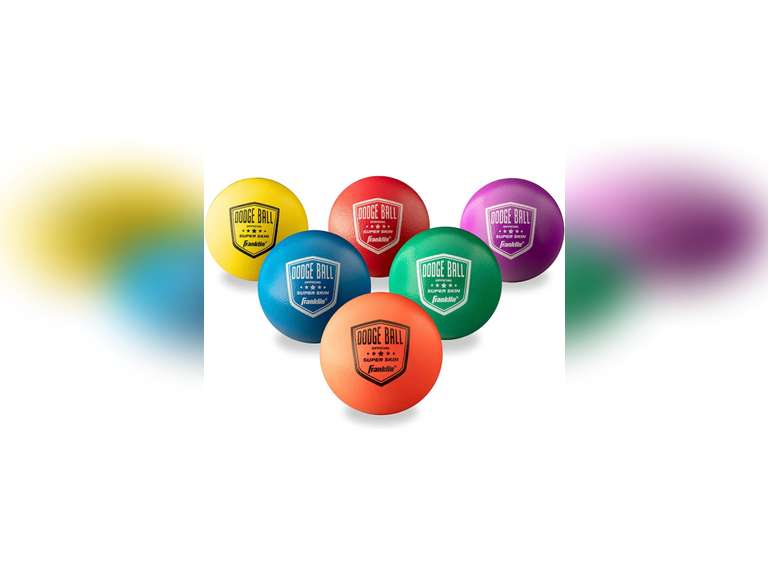 Franklin Sports Dodgeball Ball Set SuperskinCoated Foam Balls for