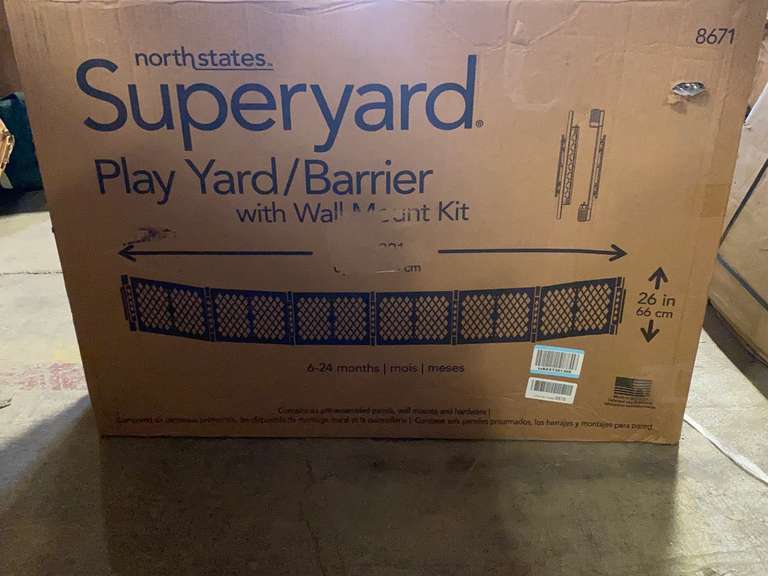 Toddleroo by North States® Superyard® Playyard Barrier with Wall Mount