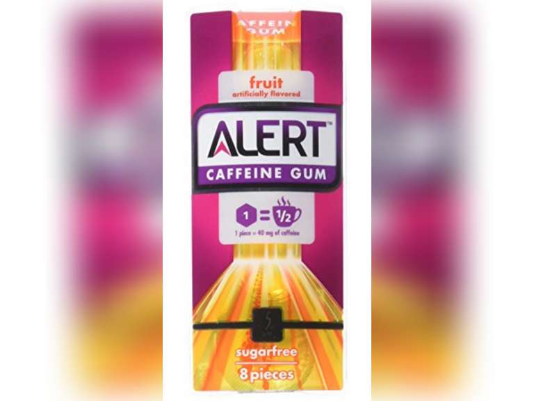 5 Gum Alert Caffeine Fruit Gum, 8 Piece Single Pack, 8 Count 64.9