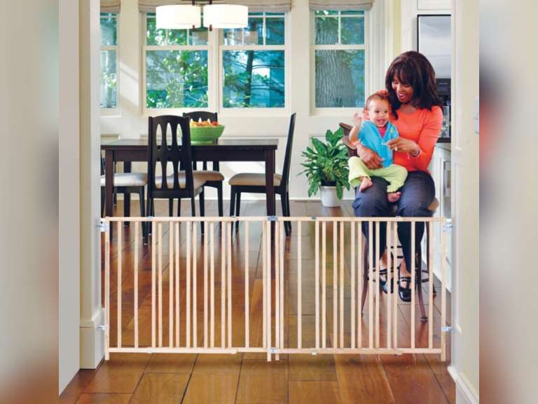 Toddleroo by North States 103" Wide Extra Wide Swing Baby Gate Perfect