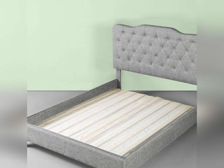 Zinus Annemarie Solid Wood Bed Support Slats / FabricCovered / Bunkie