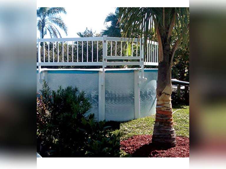 WaterWarden Aboveground Swimming Pool Safety Gate, Large, White 24