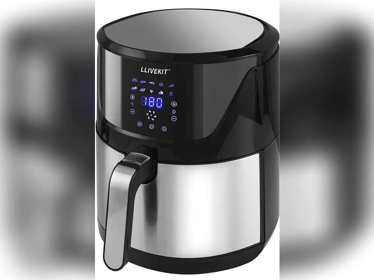 LLIVEKIT 10In1 Air Fryer Large Family Size 7 Quart Hot Air Fryer Oil
