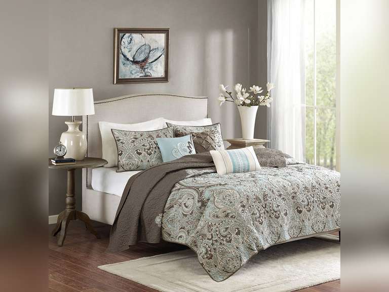 Madison Park Quilt Set Traditional Damask Design, All Season, Lightweight Coverlet Bedspread Bedding Set, Matching Shams, Madison Park Quilt Set Traditional Damask Design, All Season, Lightweight Coverlet Bedspread Bedding Set, Matching Shams,