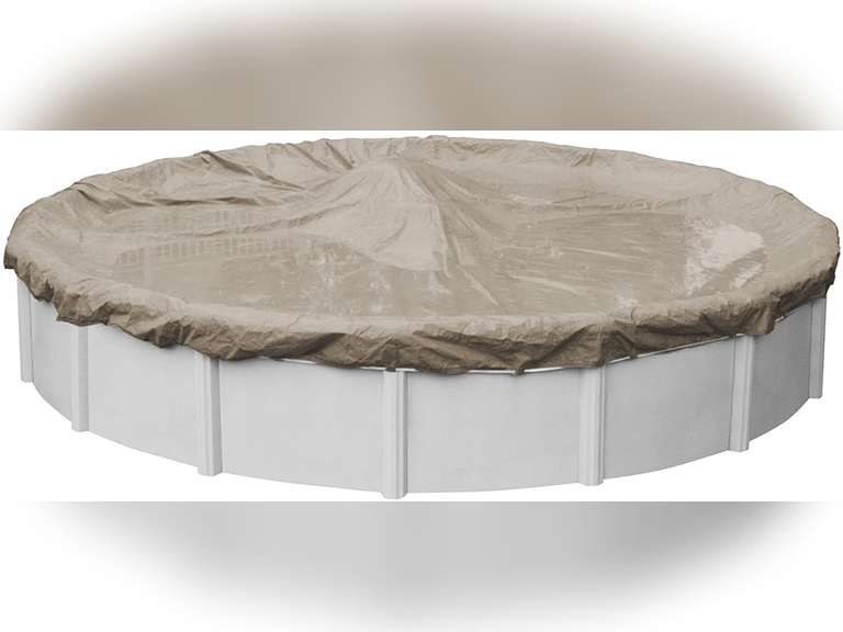 Pool Mate 57124 Sandstone Winter Pool Cover for Round Above Ground