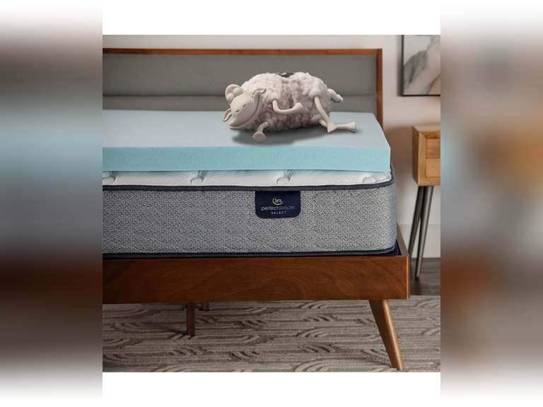 Serta ThermaGel Memory Foam Mattress Topper Full Quarter Price