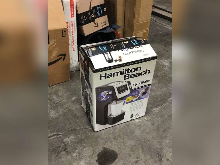 Hamilton Beach FlexBrew SingleServe Coffee Maker with Milk Frother