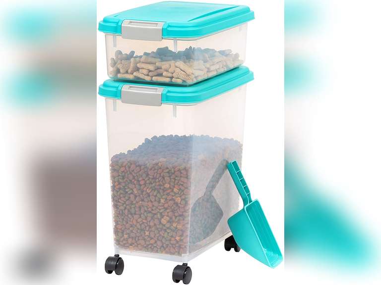 IRIS USA 3Piece Airtight Food Storage Container Combo with Scoop for