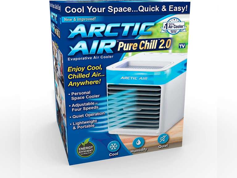 Ontel Arctic Air Pure Chill 2.0, Evaporative AirCooler, Powerful
